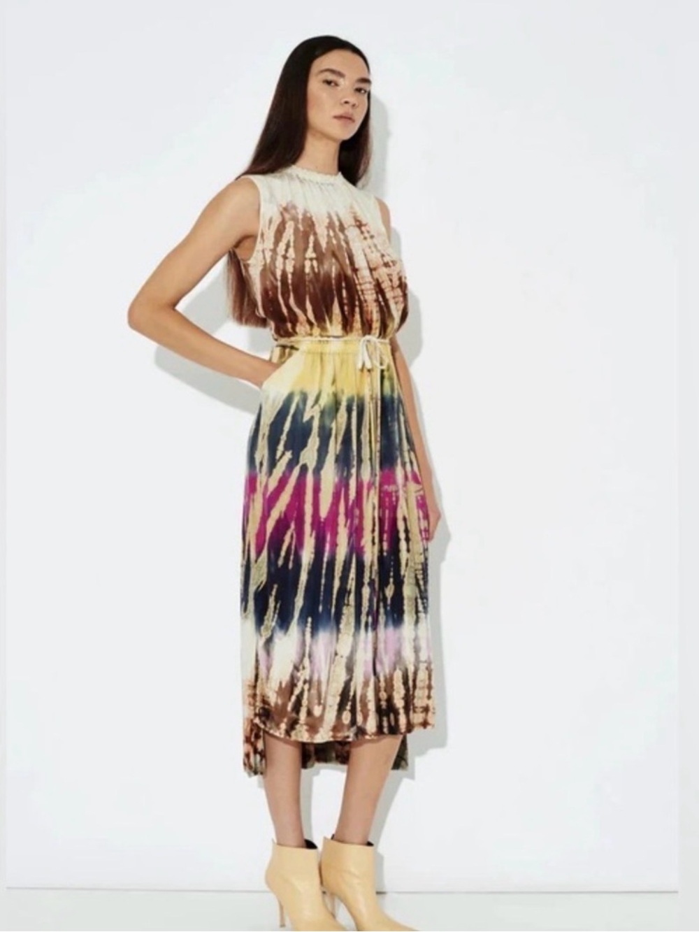 Raquel Allegra Tie-Dye Maxi Dress. NWOT.